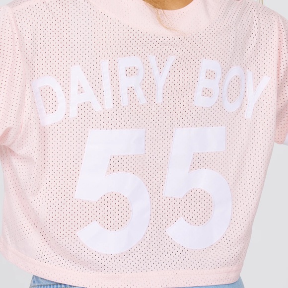 NWT Dairy Boy Homecoming Jersey in Pink - Picture 4 of 16